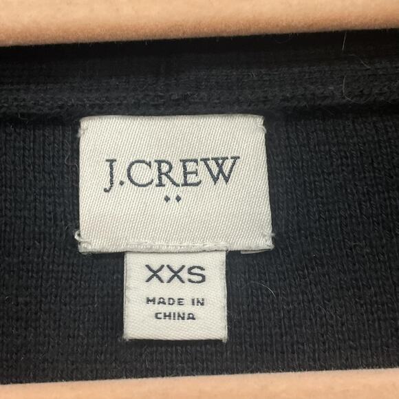 J Crew Factory Sweater Womens XXS Black Chelsea Blazer Open Front Cardigan - Picture 3 of 11
